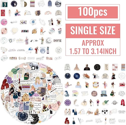 100 Pièces Ensemble d'autocollants en Vinyle imperméables, Autocollants Graffiti imperméables pour Bouteilles d'eau, Ordinateur Portable, Skateboard, Cadeau, pour Adultes et Enfants - Nail Gallerys