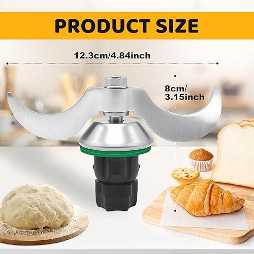 Couteau Mélangeur pour Thermomix TM5 TM6, Couteau de Rechange pour Thermomix TM5 TM6 en Acier Inoxydable, Pas de Résidu de Pâte, Accessoire De Rechange Pour Thermomix - Nail Gallerys