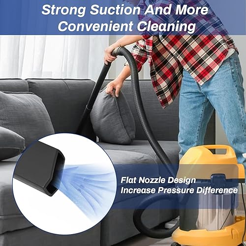 Yoboamic Embout Aspirateur, 35 Mm Suceur Aspirateur Universel, Embout Suceur Aspirateur, Buse à Couture Plate, Sucette Embout Plat Aspirateur pour Accessoires de Nettoyage - Nail Gallerys