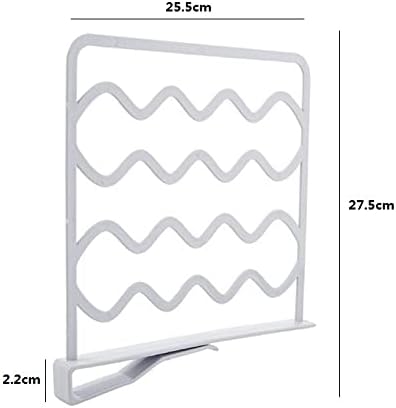 LATRAT Lot de 4 séparateurs d'étagères, pour le rangement et l'organisation dans les chambres, salles de bains, cuisines et bureaux - Nail Gallerys
