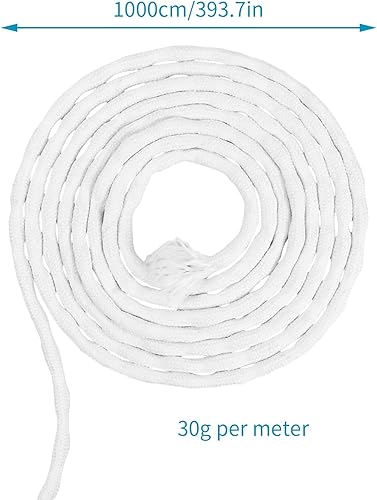 Granvoo Poids de Rideau 10M, Fil de Plomb pour Rideaux, Tresse de Plomb pour Rideaux, Poids de Cordon de Rideau, Fil de Corde de Plomb pour Rideaux Rideaux Textiles Moustiquaire- 30g - Nail Gallerys