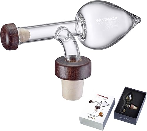 Westmark 99033380 Doseuse hermétique pour spiritueux, vinaigre ou huile 35 ml Verre/plastique/bois Gourmet Transparent/marron - Nail Gallerys
