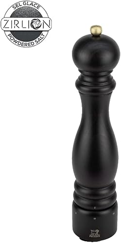 PEUGEOT - Moulin à Sel Paris u'Select 30 cm - 6 Réglages de Moutures Prédéfinies - En Bois Labellisé PEFC - Fabrication Française - Coloris Chocolat - Nail Gallerys