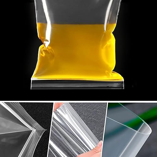 Sachet Zippé Sachet de Grands Transparent Cellophane 20 * 30cm 50Pièces Sacs Plastique Refermables Pochette Zip pour Vêtements T-shirt Pantalon Stockage - Nail Gallerys