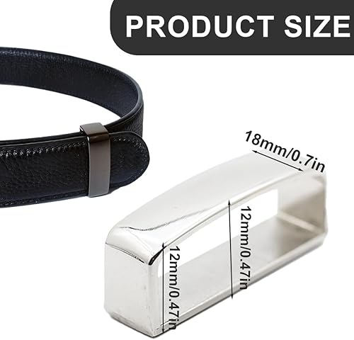 EIHI 4 Pièces Passants De Ceinture En Métal 40mm,Carré Passants De Ceinture Remplacement De Boucle De Boucle De Ceinture Pour 38-40mm Ceintures Boucle Accessoires - Nail Gallerys