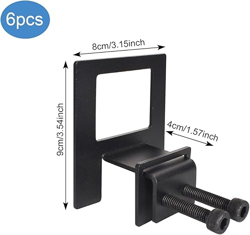 DEARBAG Lot de 6 supports de matelas antidérapants pour cadre de lit - En métal - Réglables - Pour cadre de lit en métal - Tapis antidérapant - Nail Gallerys