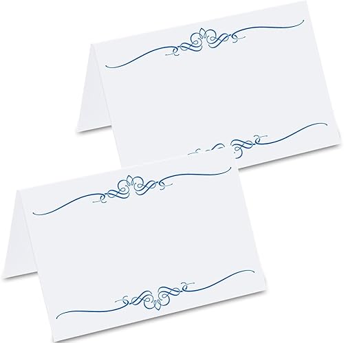 PRICARO Cartes de Place Ornement, Bleu Royal, 50 pièces - Nail Gallerys