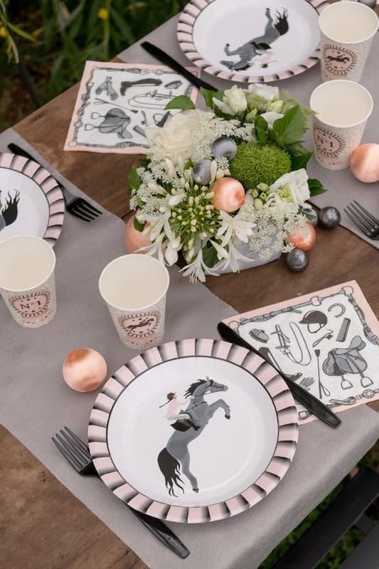 20 Serviettes papier équitation 33 x 33 cm - Nail Gallerys