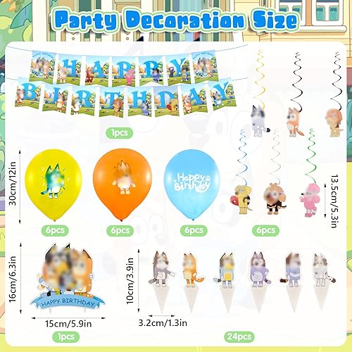 101 Pièces Décoration Anniversaire Blue-ey, Vaisselle de Fête Kit Comprend une Nappe, Assiettes, Tasses, Bannière, une Décoration de Gâteau et des Ballons, Décorations de Fête pour Enfants - Nail Gallerys