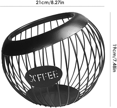 Yissone Support de dosettes de café de grande capacité pour capsules d'expresso - Panier de rangement pour dosettes de café - Pour la maison et la cuisine - Nail Gallerys