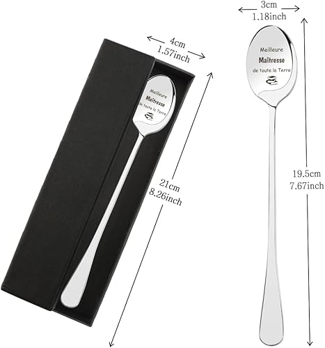 Cadeau Maitresse D'école Cadeau Atsem Cadeau Merci Maitresse Cadeau Professeur Idee Cadeau Maitresse Cadeau Pour Maitresse D'école Cadeau Prof Cadeau Pour Institutrice Maternelle Cuillère à Café - Nail Gallerys