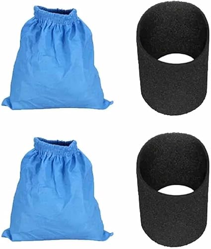 Jonikuper Lot de 4 sacs textiles et filtres en coton pour aspirateurs MV1 WD1 WD2 WD3 NT Series (A) - Nail Gallerys