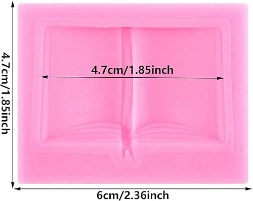 XMOLDNMS Moules en silicone pour la rentrée scolaire Moule à fondant Livre pour gâteau au sucre Décoration Cupcake Topper Chocolat Pâte à fleurs Bonbons Argile polymère - Nail Gallerys