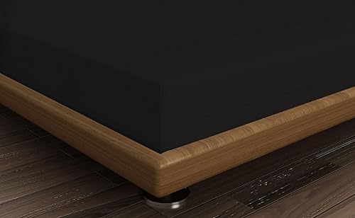 Ranforce - Drap-Housse Double Petit (DE) - 100% Coton - 130 x 190 + 30 cm - 117 g/m² - Orange pâle - Doux et Durable - Parfait pour Une Chambre Confortable - Nail Gallerys