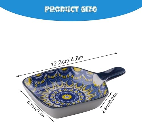 Doafoce 6 Pièces Bols à Tremper en Céramique, 12cm Bols à Sauce Soja, Bol à Epices, Bol a Aperitif, Coupelles à Dessert, pour Sauces, Condiments, Desserts, Fruits Snacks, Style Bohème - Nail Gallerys