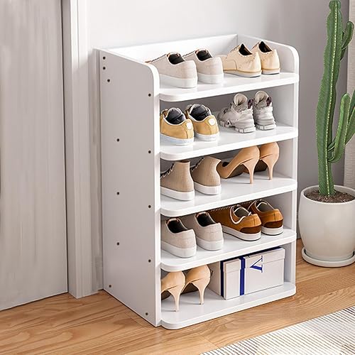 Reheyre Étagère à chaussures, panneau de densité tridimensionnelle robuste, séparateur de chaussures, meuble de maison, organisateur de chaussures pour placard, entrée, garage et couloir, blanc - Nail Gallerys