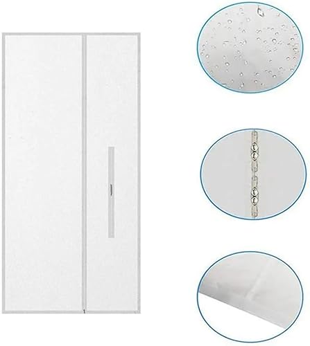 RANRAO Joint de porte universel pour climatiseurs mobiles et sèche-linge, joint de porte pour climatiseurs mobiles, arrêt d'air chaud avec fermeture éclair pour fixation aux portes de balcon - Nail Gallerys