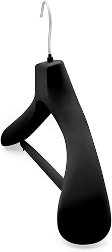 Kiroplast Cntres pour Manteaux Cintres Velours épaules Larges, Pantalon en éponge antidérapant, imprimé en Plastique, Porte-Pantalons, 42 cm (42 cm) - Nail Gallerys