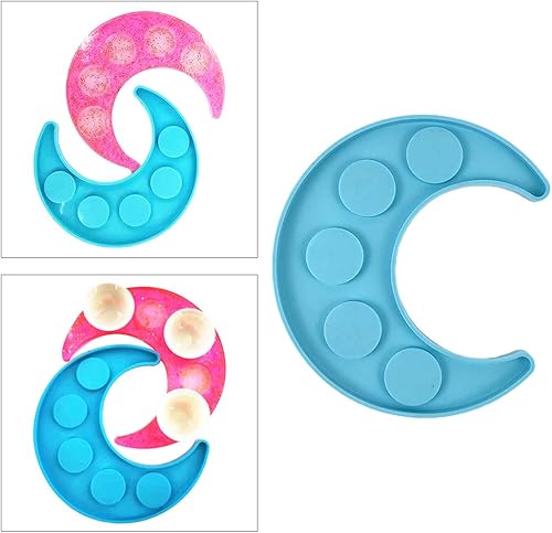 Plateau pour huiles essentielles, moule en résine époxy, moule à 5 trous, bougeoir en silicone, décorations en silicone, outil de moulage - Nail Gallerys