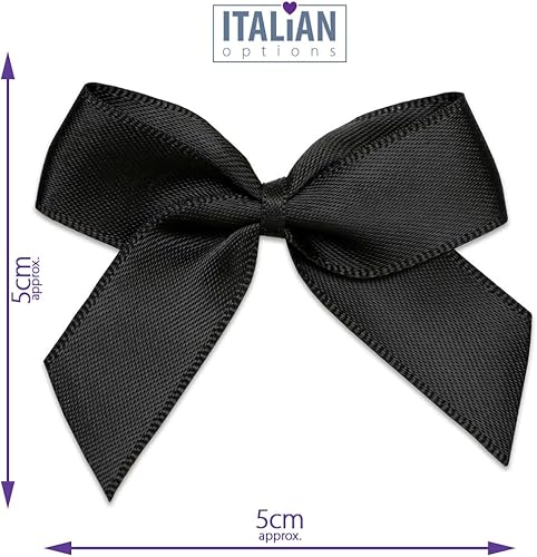 Lot de 12 nœuds en satin autocollants 5 cm - Nail Gallerys