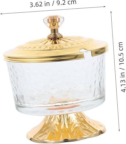 Hemobllo Sucrier En Verre Bidon De Cuisine L'assaisonnement Peut Salière Pot à Sel Salière Avec Couvercle Pot De Condiment Récipient à Sucre Bol De Sel Sucrier Couvert Doré Alliage De Zinc - Nail Gallerys