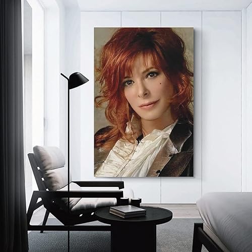 ZHDZK Toile Tableau Mylène Farmer Poster Canvas Wall Art Room Pictures for Bedroom Gifts Decor Senza Cornice (50x70cm,Sans cadre) - Nail Gallerys