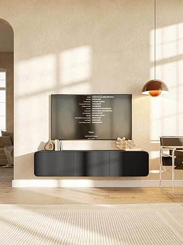 Selsey Meuble TV Suspendu Armoire De Télévision avec Deux Tiroirs Salle De Séjour 154 cm Beige Gris Oro - Nail Gallerys