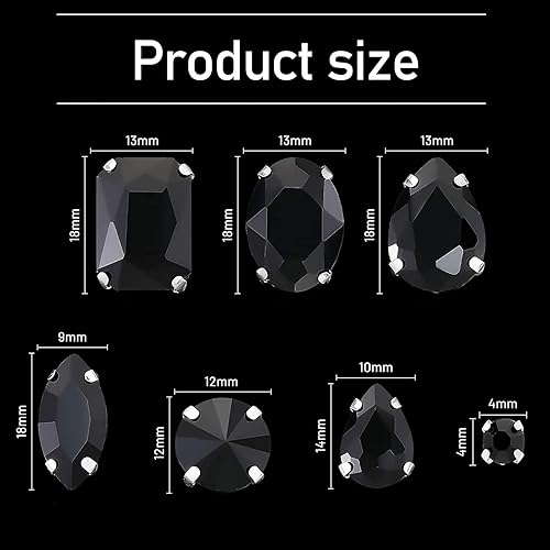 186 Pcs Couture Strass, strass thermocollant pour vetement,Strass a Coudre Griffes en Métal Incrustées,pour les Vêtements de Bricolage, Les Accessoires de Diamant Cousus à la Main (Bleu Saphir) - Nail Gallerys