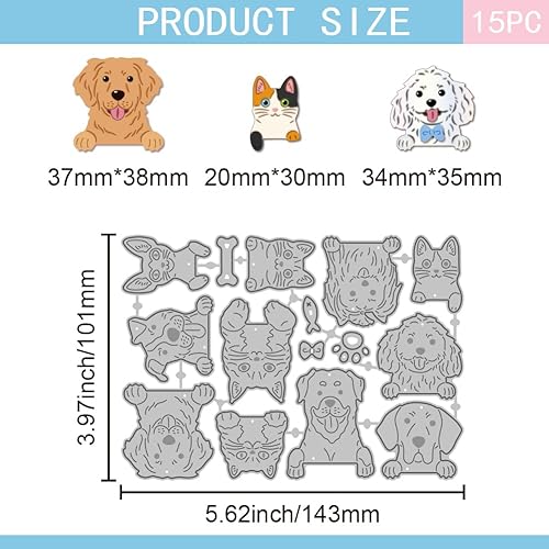 GLOBLELAND Matrices de Découpe en Métal pour Chat et Chien Os Griffes Modèles de Gaufrage pour Scrapbooking Loisirs Créatifs Fabrication de Cartes en Papier - Nail Gallerys