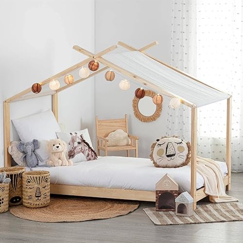 Atmosphera - Lit Tente Enfant Ilan - Bois 90x190 cm - Nail Gallerys
