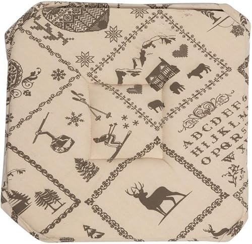 Lot de 6 Galettes de chaise - Montagne Marron - Nail Gallerys