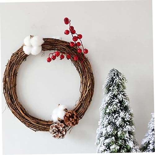 Anneaux de Couronne de 40cm en rotin, Branche de Vigne de Noël, Cerceau Floral, Vigne tressée, Base de Guirlande pour Bricolage, Thanksgiving, décoration de Mariage de Noël. - Nail Gallerys