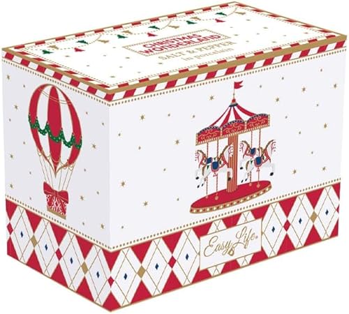 Easy Life COFFRET SALIERE & POIVRIERE HAUTEUR 7 CM EN PORCELAINE CHRISTMAS WONDERLAND - Nail Gallerys