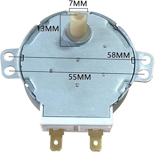 LWOMAN Table tournante Variable Motor synchrone SM-2301AF1, Moteur d'accessoires à Four à Micro-Ondes, Moteur de Plateau tournant, 22 0V 4W Moteur d'arbre Plat, 5 / 6r / Min Stores synchrones - Nail Gallerys