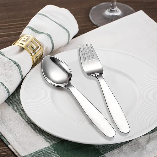 Vanra 3pcs enfants fourchette cuillère couteau set Travel case 18/8 en acier inoxydable enfants argenterie vaisselle set scolaire enfants ustensiles set (fourchette cuillère couteau) - Nail Gallerys