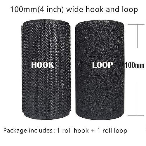 Scratch ruban à coudre 100mm, Non-adhésif bande hook & loop, Bande crochet et boucle pour couture, Bande auto agrippante 10cm - Nail Gallerys