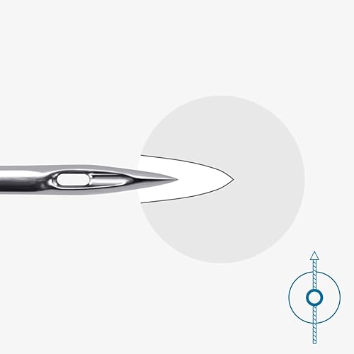 SCHMETZ | 5 Aiguilles pour machines à coudre | Quilting à Bras long | 135X5 MR | Grosseur 100/16 | Convient pour le quilting avec des machines spéciales à bras long - Nail Gallerys