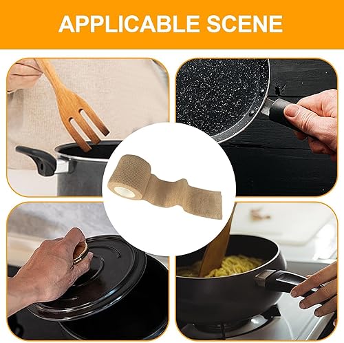 Hot Handle – Poignée en fonte, protection thermique pour poignée de poêle | Manchon de poignée de poêle en tissu non tissé, poignée multifonction pour protection contre la chaleur pour maison, hôtel, - Nail Gallerys