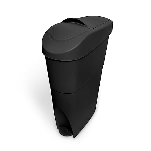 EHCB Poubelle sanitaire pour femme Noir 19 l + doublures Hygiène féminine - Nail Gallerys