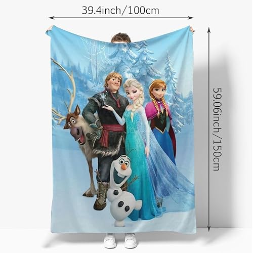 Ksopsdey Frozen Couvertures, Couvertures Dessin Animé Couvertures Anime Peluche Douce et Moelleuse Couverture en Flanelle Chaude et Confortable Grande Taille pour Canapé Canapé lit et Couvre-Lits - Nail Gallerys