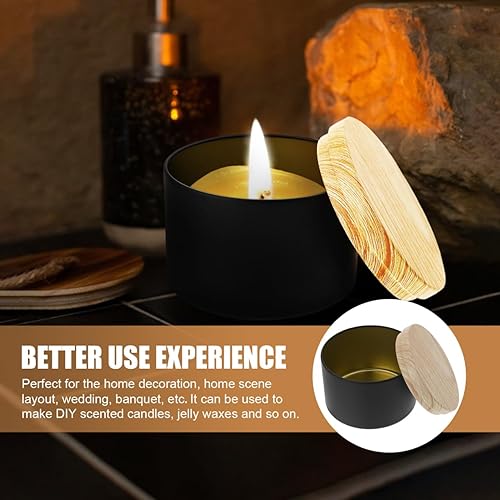 SEWACC Pot à Bougie Pratique en Fer pour Bougies Faites à La Main Pots à Bougie Vides pour Garde-manger - Nail Gallerys