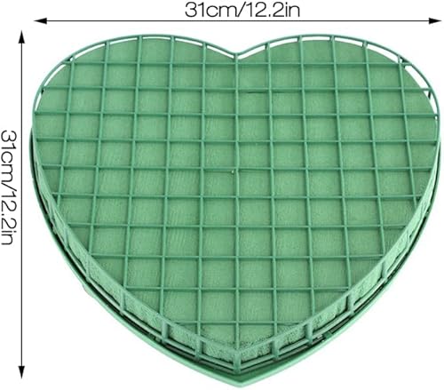 Mousse Florale Cartons Du Coeur, Mousse Florale Pour Fleurs Fraîches, Corso Voiture Avec Ventouse Pour Mariages, Plaque Mousse En Coeur Pour Anniversaire Mariage Décorations De Voiture - Nail Gallerys