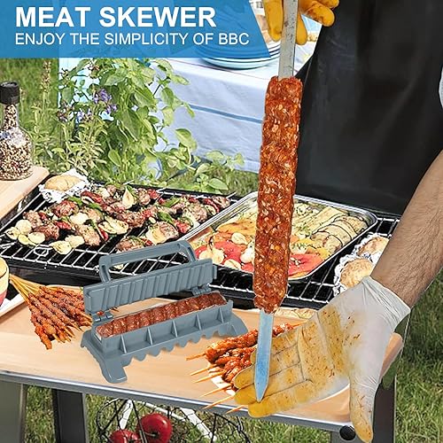 Machine à kebab - Moule à kebab - Moule à brochettes - Presse manuelle - Presse à kebab - Machine turque pour kebab - Pour le camping, le pique-nique, la cuisine - Nail Gallerys