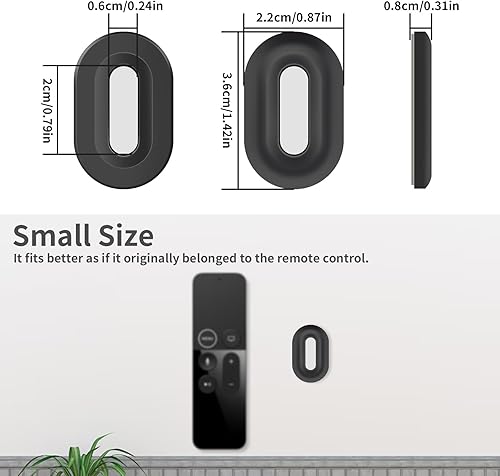 BOXOB 5pcs Support Magnétique Télécommande Climatisation, Silicone Magnétique Plus Petit & Plus Fort Organisateur Chargeur Télécommande TV Auto-adhésif Porte-Objets Mural pour Maison Chambre - Nail Gallerys