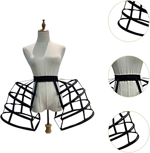 Amagogo Costume de Danse de Jupe de Jupe de Cerceau, 4 cerceaux Jupon de saco-Coat pour la fête de Cosplay - Nail Gallerys