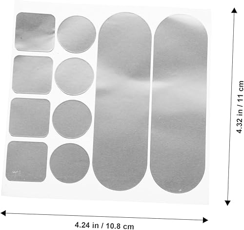 CRILSTYLEO 12 Feuilles De Patchs En Aluminium Patchs De Réparation Portables Pour Ustensiles - Nail Gallerys