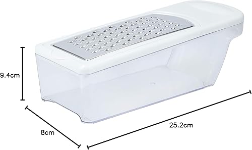 Kitchen Craft - Râpe en Inox avec Récipient Intégré en Plastique, 23 x 8 x 6 cm - Nail Gallerys