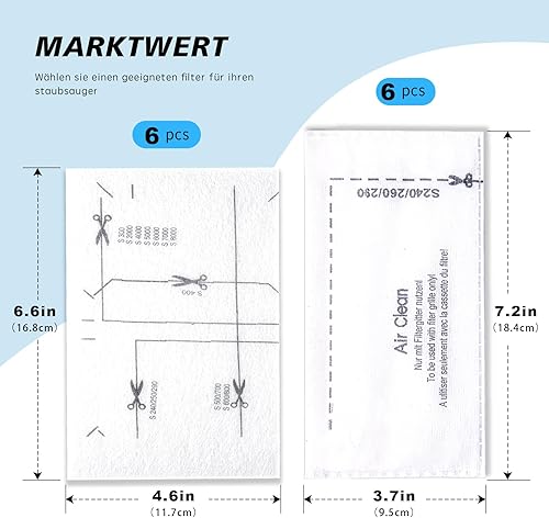 12 pièces filtres pour aspirateur Miele Complete C1/C2/C3 - Filtre de protection du moteur et filtre d'évacuation d'air - Pour Miele S200-S899,S2000-S8999, Dynamic U1, Compact C1/2, Classic C1 - Nail Gallerys