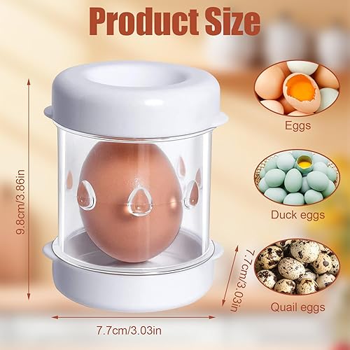 Éplucheur d'œufs durs - Ouvre-œuf manuel créatif - Décapant pour accessoires de pâtisserie - Gadget de cuisine en plastique pour enlever rapidement les coquilles des œufs durs - Nail Gallerys