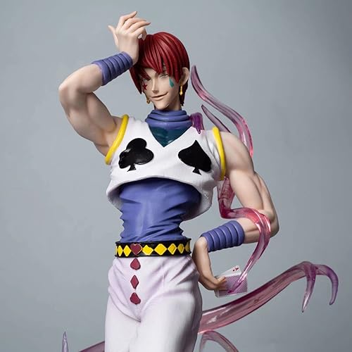 Gooyeh Hisoka Figurine en PVC - Modèle Hisoka - Grande taille - Figurine d'anime de collection - Figurines d'action - Sculptures pour la maison - Cadeaux - 32 cm - Nail Gallerys